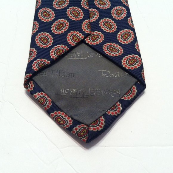 Neckties in Blue – Robert Talbott ROBERT TALBOTT FOR H.STOCKTON MEN\'S NEW NAVY 100%SILK TIE   WIDTH: 3 1/2\
